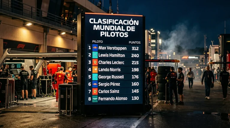 Evolución de cuotas del campeón del mundo de Fórmula 1 durante la temporada