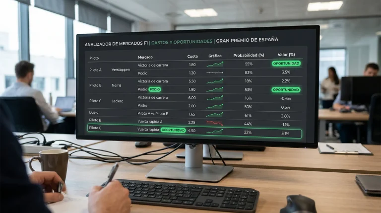 Análisis de los mercados de apuestas de F1 con mayor valor en 2026